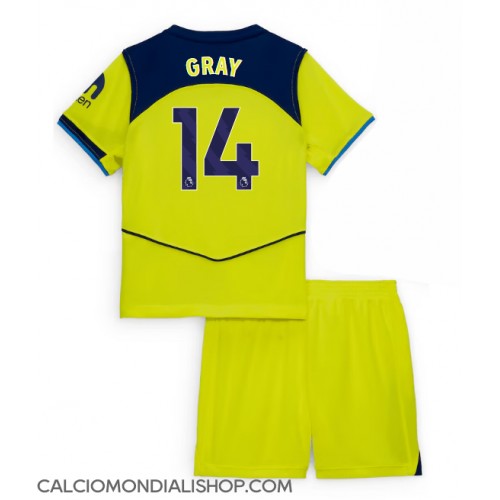 Maglie da calcio Tottenham Hotspur Archie Gray #14 Terza Maglia Bambino 2025-26 Manica Corta (+ Pantaloni corti)